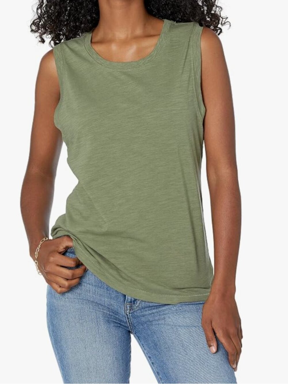 The Drop Nicole Crew-Neck Muscle Tank Top